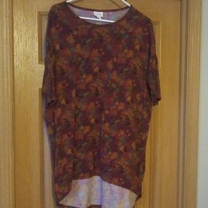 Lularoe asymmetrical shirt 3/4 sleeve